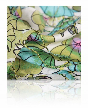 Палантин Женский S40-LOTUS.GARDEN/GREEN